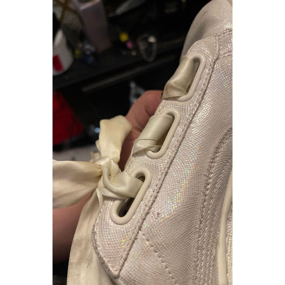 Puma Basket Heart Night Sky white sparkle satin laces sneakers size 8.5  8 1/2 - Picture 10 of 10